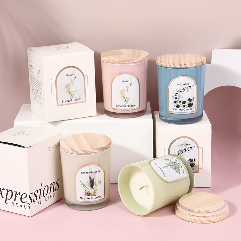 Candle Souvenir - Vela aromática de cristal coloreado con