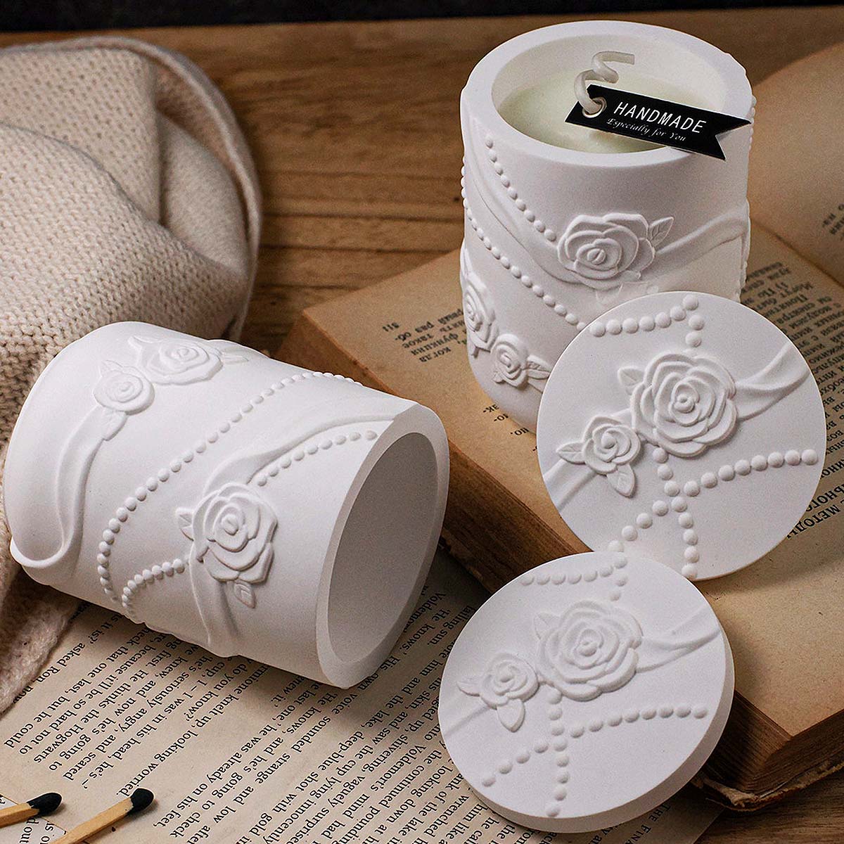 Tarro de vela con forma de flo - Candle Making Supplies Jars reseña y precio