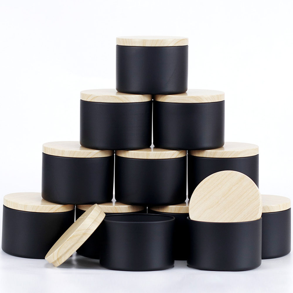 24 tarros de velas negros de 4 - Candle Making Supplies Jars reseña y precio
